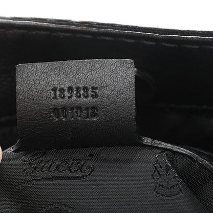 Gucci Calfskin Queen Bow Hobo Black 9 of 11
