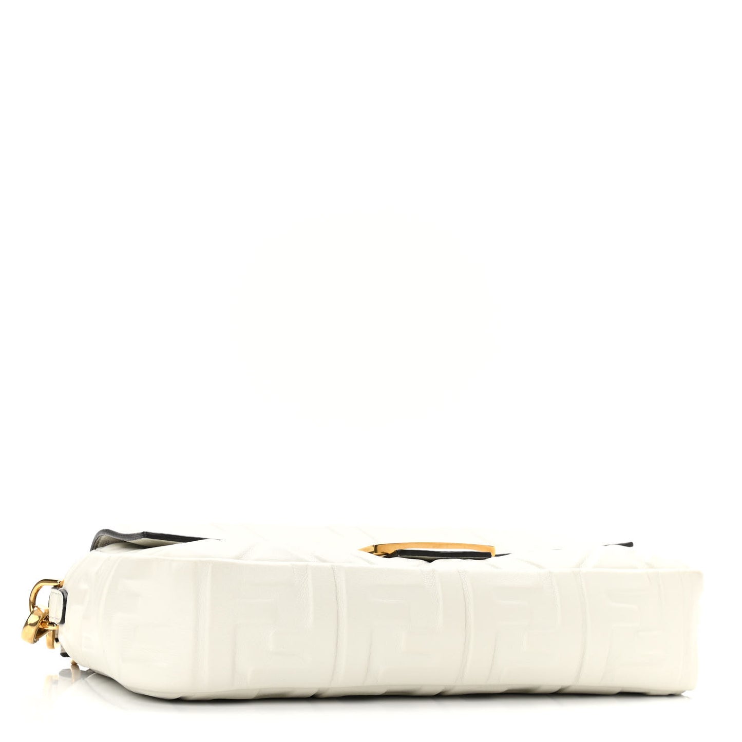 Nappa FF 1974 Embossed Baguette White