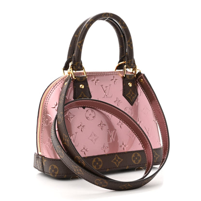 Louis Vuitton Vernis Monogram Alma BB Rose Pale Metallise 3 of 9