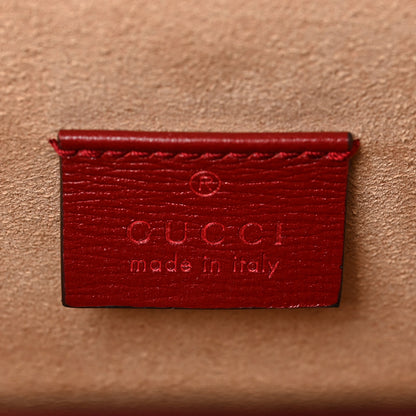 Gucci Azalea Calfskin Small Padlock Bamboo Shoulder Bag Romantic Cerise 6 of 9
