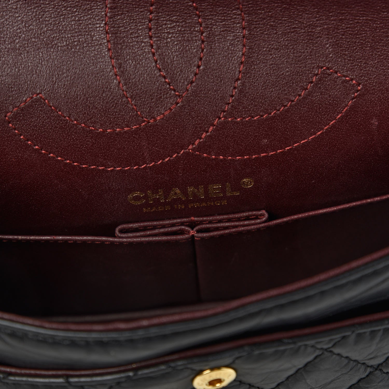 Chanel Aged Calfskin Quilted 2.55 Reissue 225 Flap Black 8 of 12