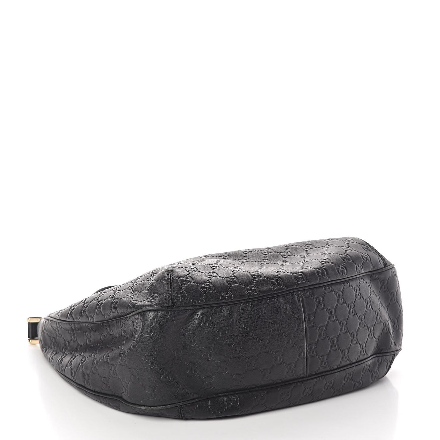 Guccissima Large New Ladies Web Hobo Black