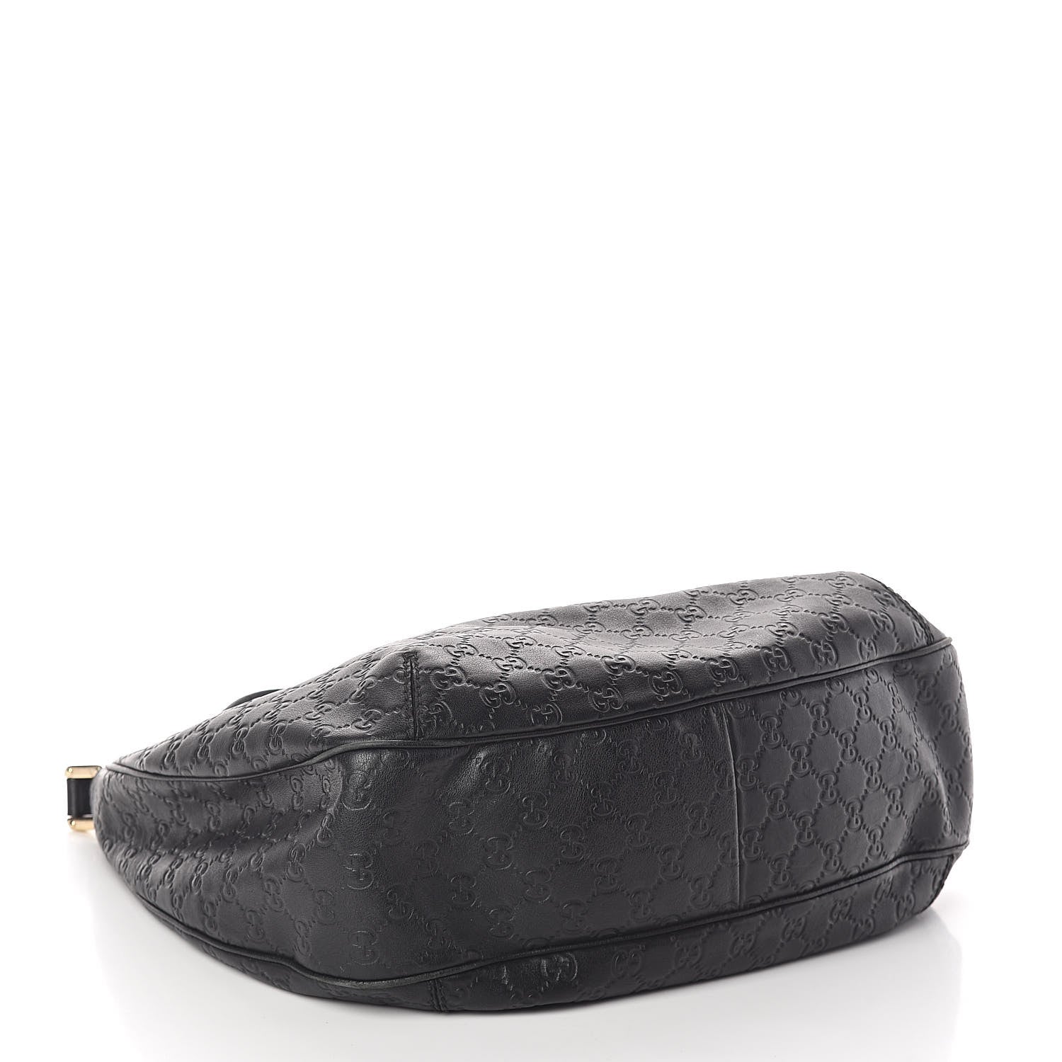 Gucci Guccissima Large New Ladies Web Hobo Black 4 of 10