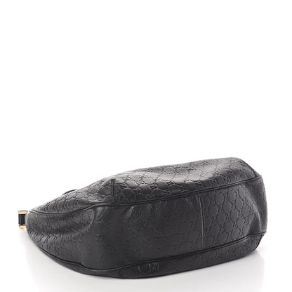 Gucci Guccissima Large New Ladies Web Hobo Black 4 of 10