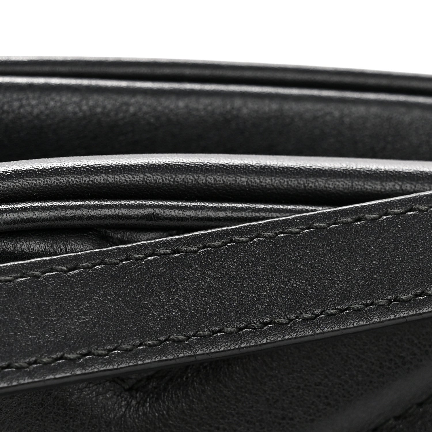 Gucci Calfskin Matelasse Medium GG Marmont Chain Shoulder Bag Black 12 of 14