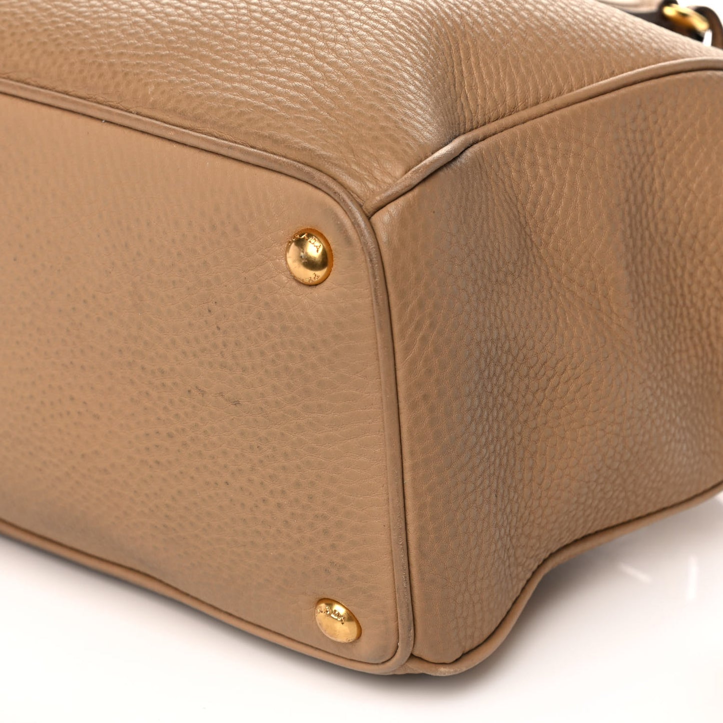 Vitello Daino Large Double Zip Tote Sughero