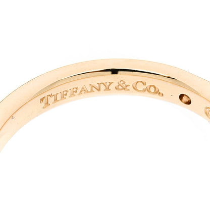 Tiffany 18K Yellow Gold Diamond 3mm Elsa Peretti Band Ring 54 7 4 of 5