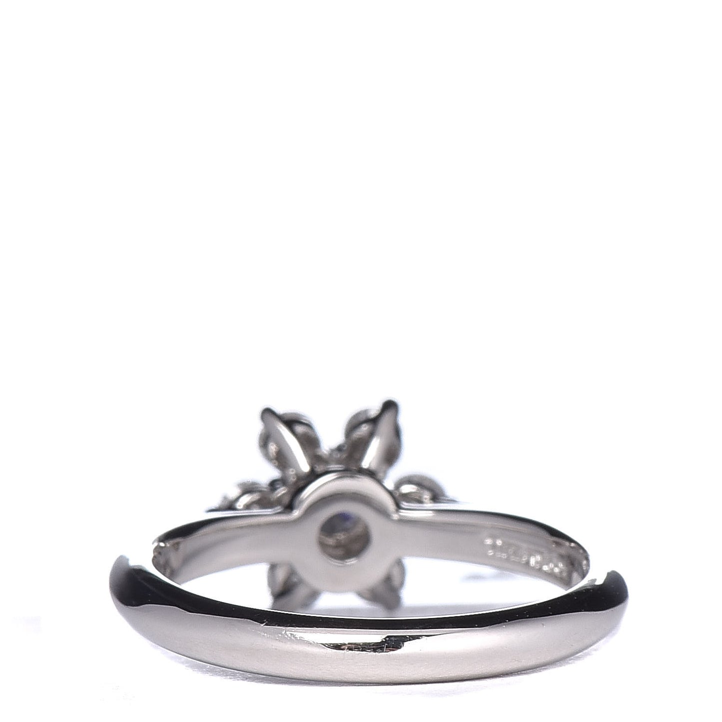 Platinum Diamond Flower Ring 48 4.5