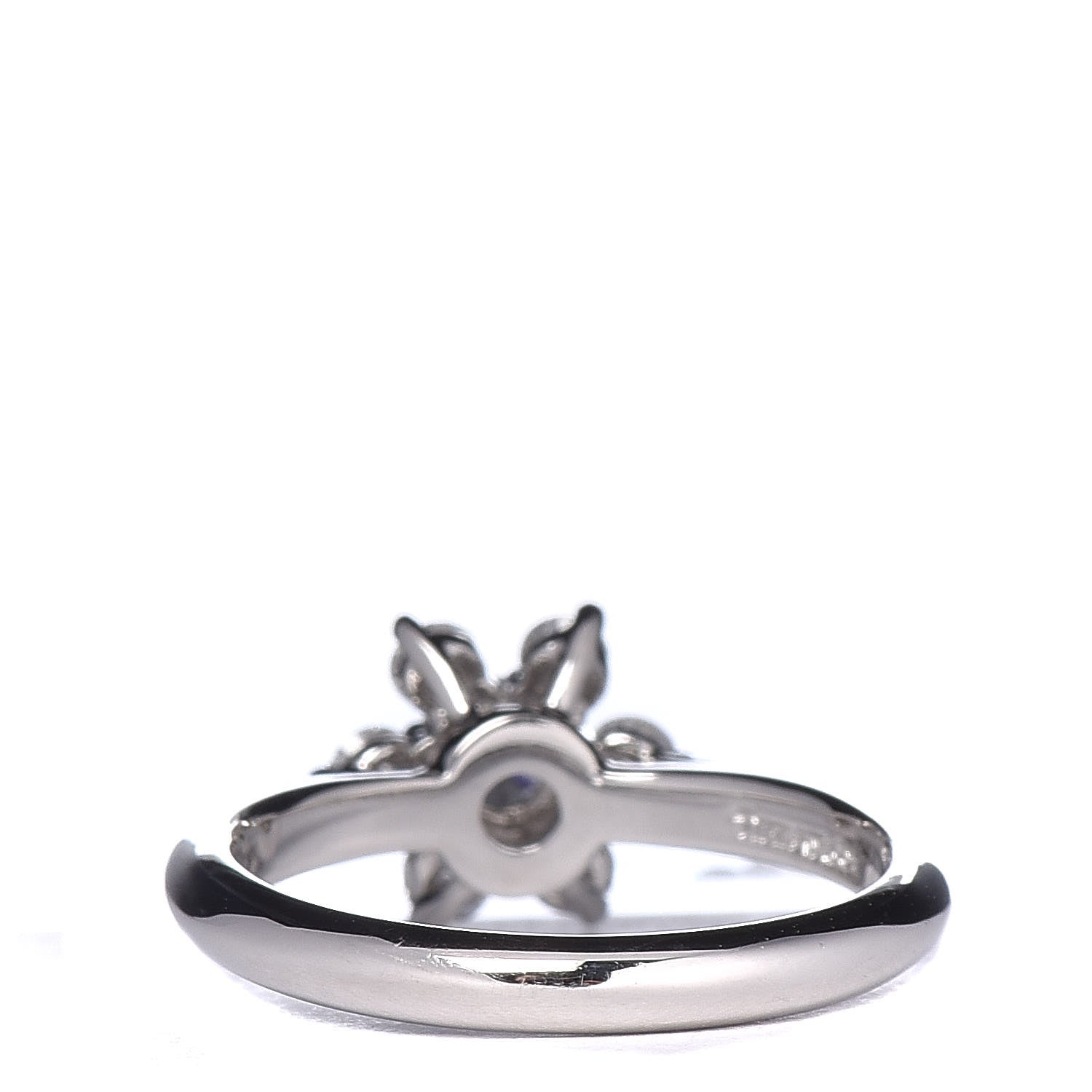 Tiffany Platinum Diamond Flower Ring 48 4.5 4 of 5