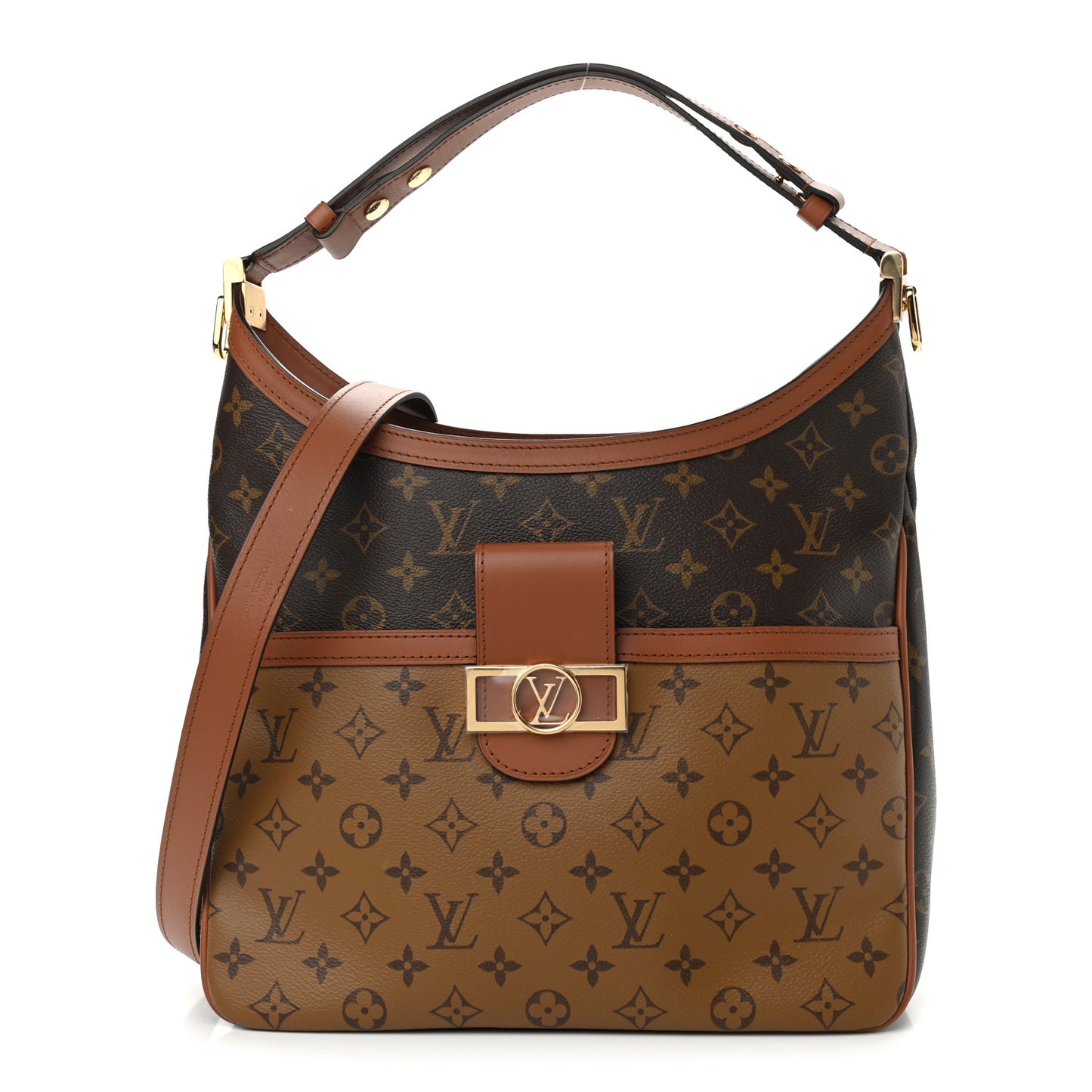 Reverse Monogram Dauphine Hobo MM