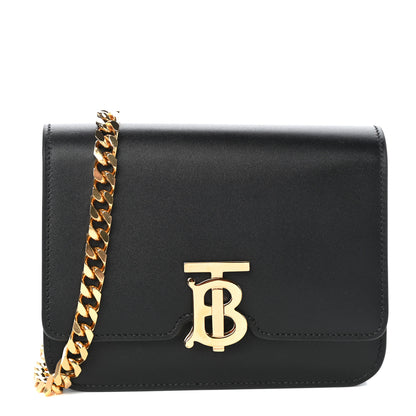 Burberry Calfskin TB Chain Belt Bag Black 1 of 9