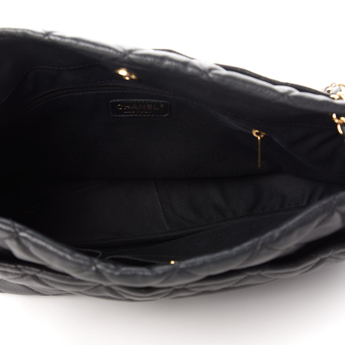 Caviar Quilted Timeless CC Soft Tote Black