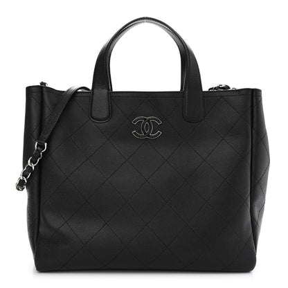 Chanel Caviar Stitched Medium Lady Coco Shopping Tote Black 1 of 10