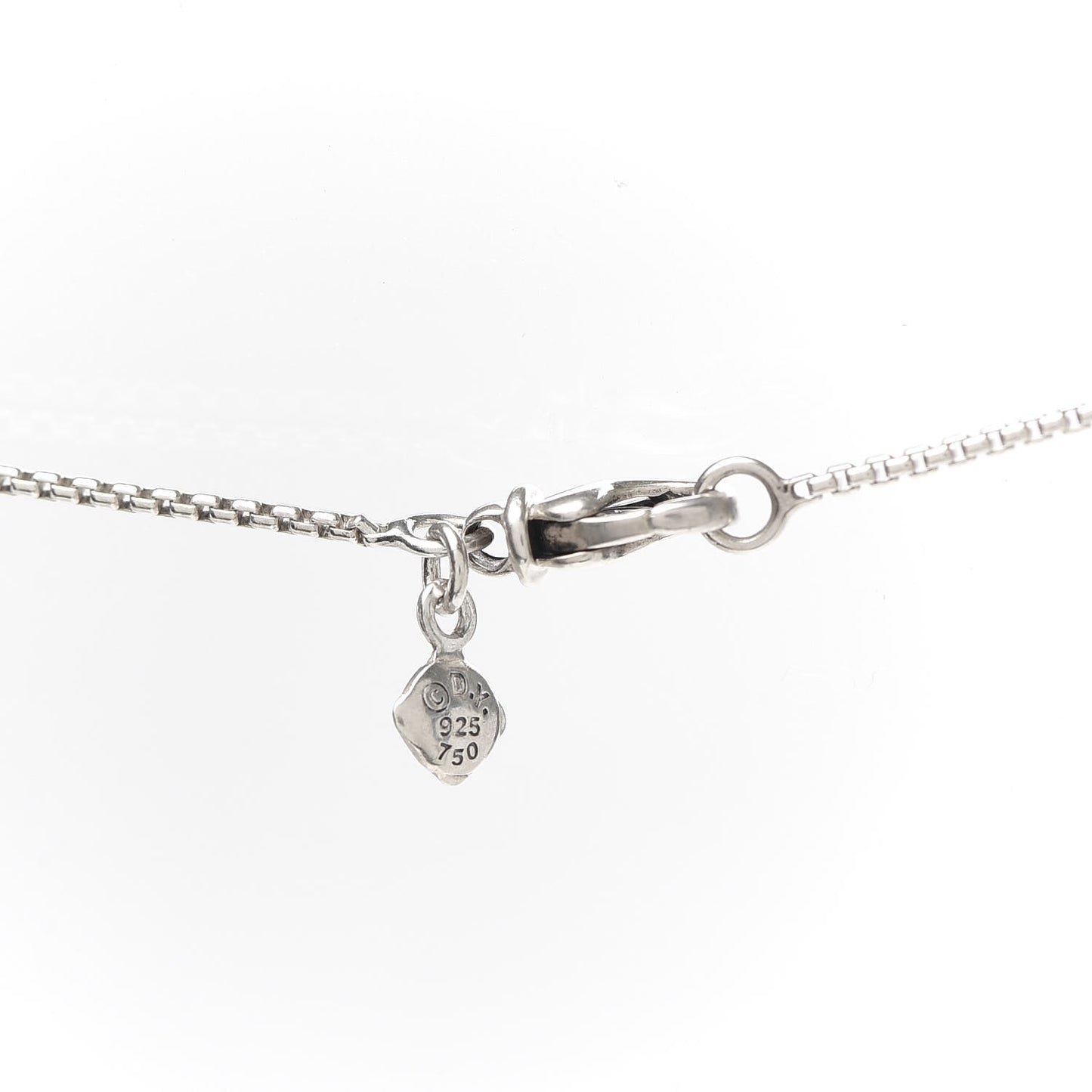 Sterling Silver 18K Yellow Gold Open Heart Cable Necklace
