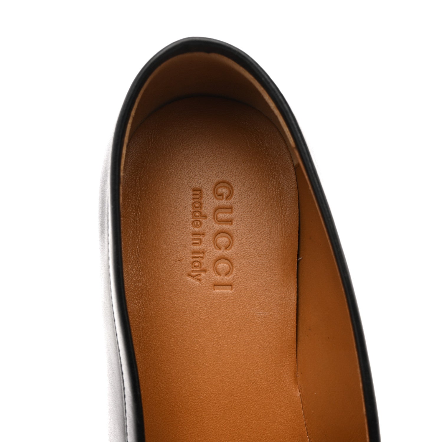 Gucci Real Betis Glamour GG Embossed Calfskin Mens Jordy Horsebit Loafers 9 Black 15 of 20