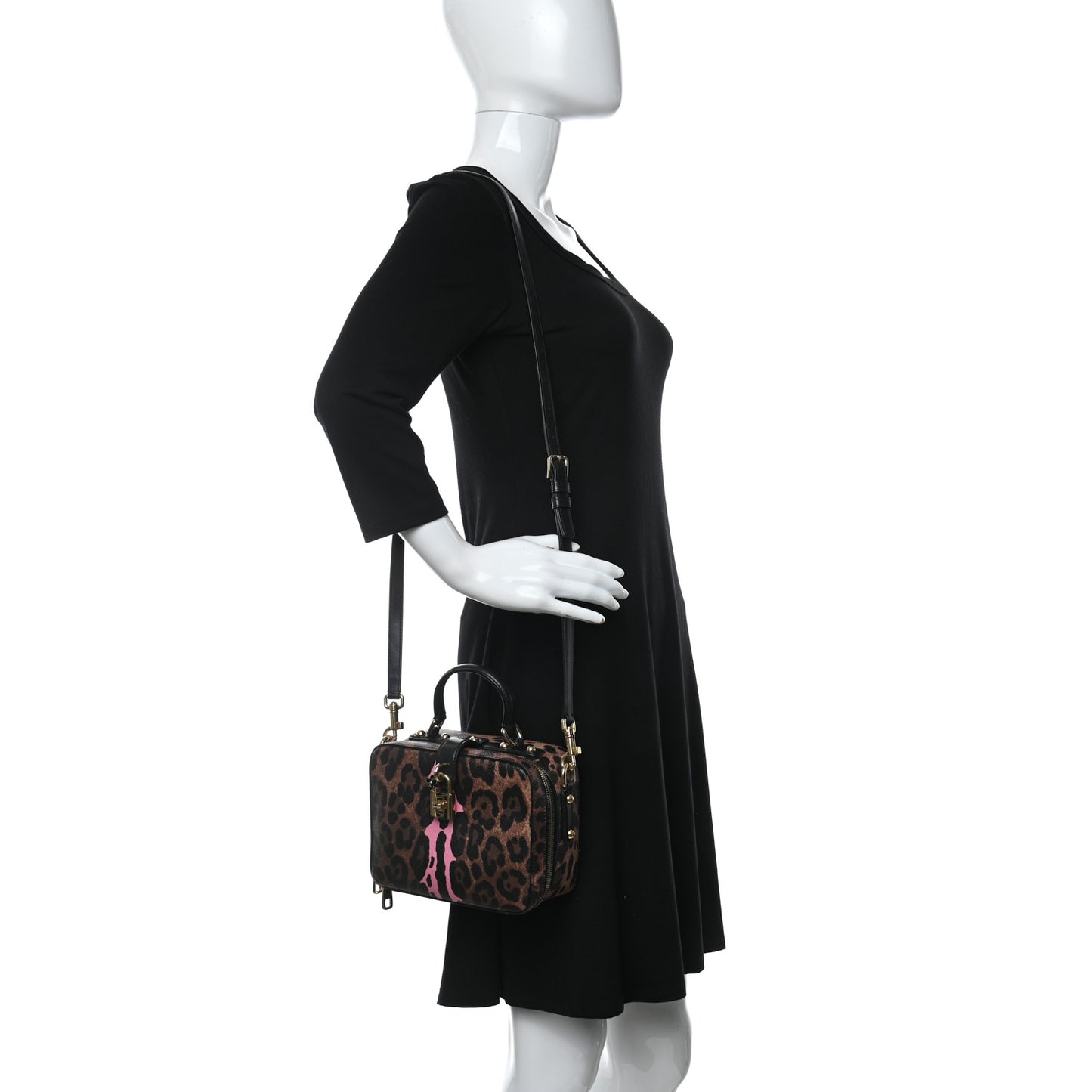 Dauphine Leopard Print Box Bag