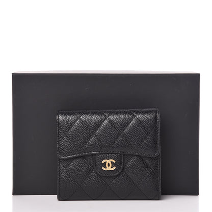 Chanel Caviar Quilted Compact Flap Wallet Black 10 of 10
