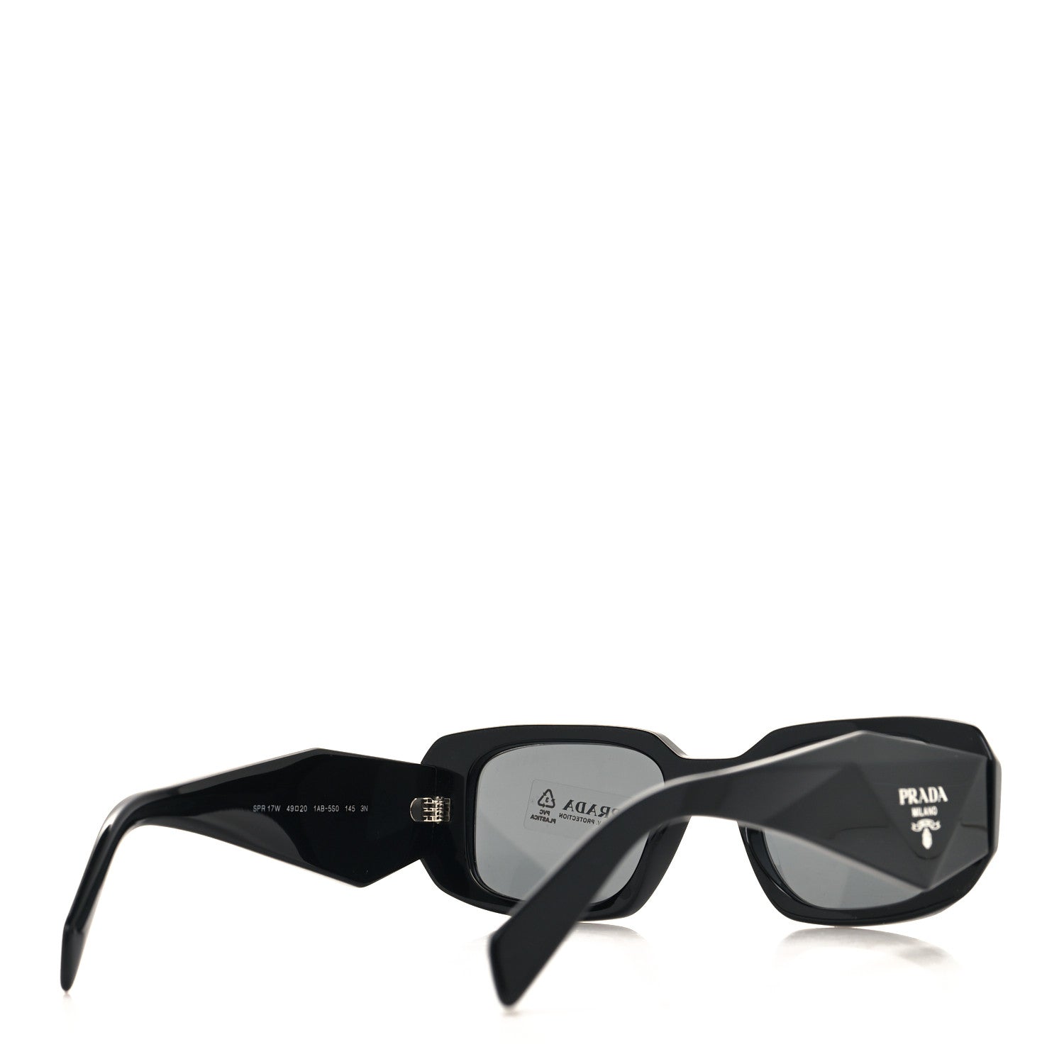 Prada Acetate Symbole Sunglasses SPR 17W Black 4 of 7