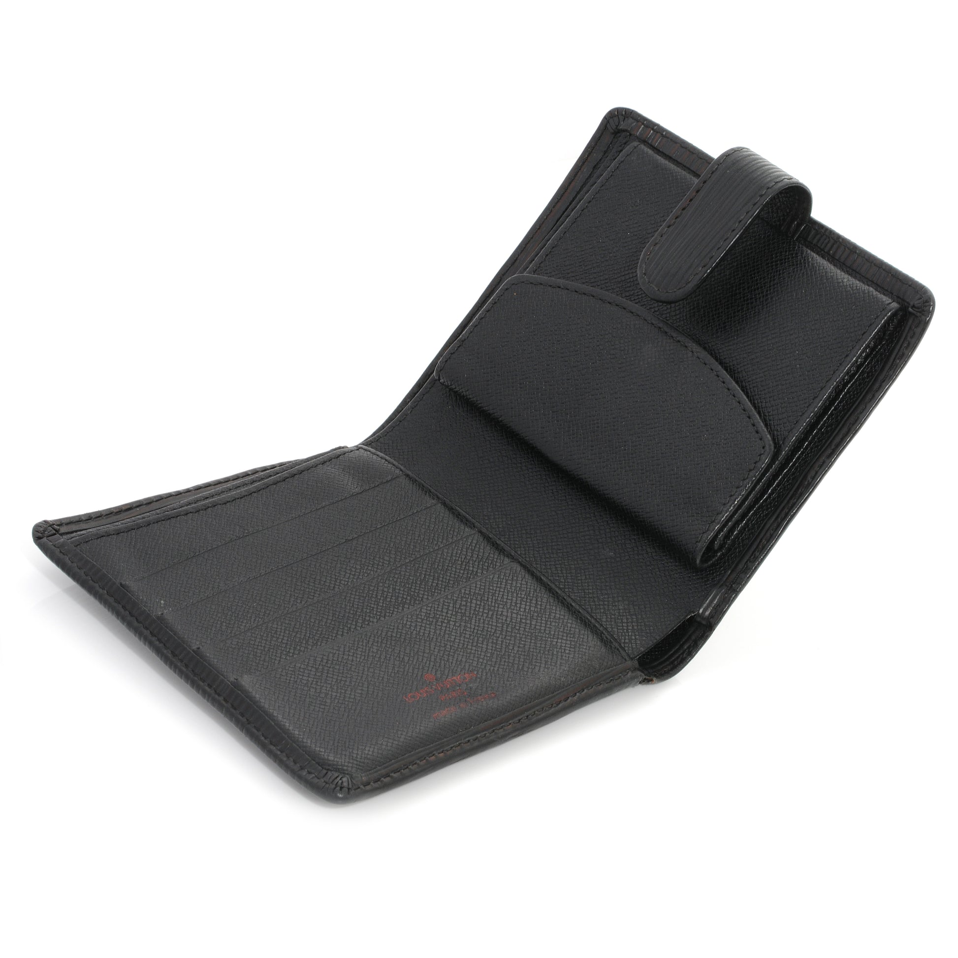 Louis Vuitton Epi Porte-Billets Compact Wallet Black 4 of 6