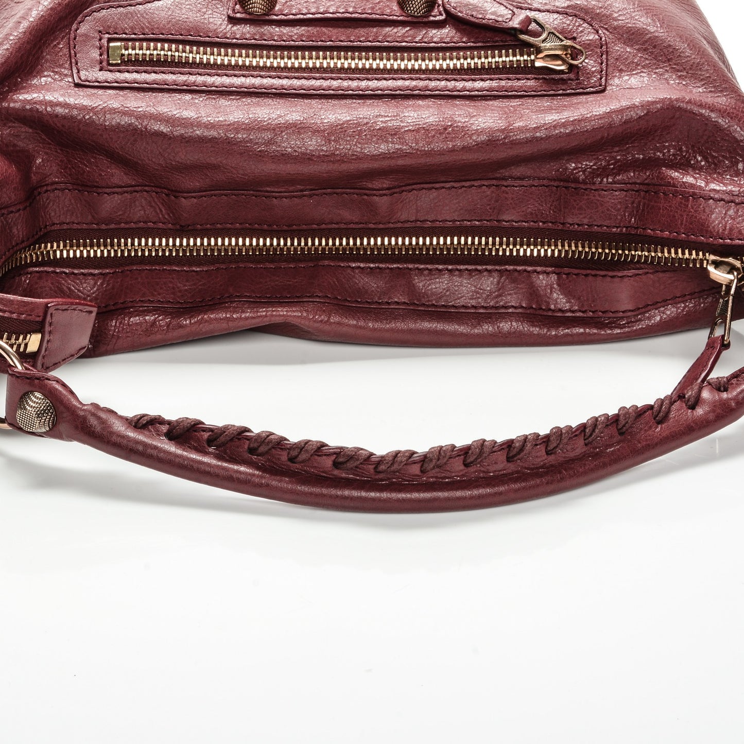 Agneau Giant 21 Rose Gold Hardware Day Hobo Cassis