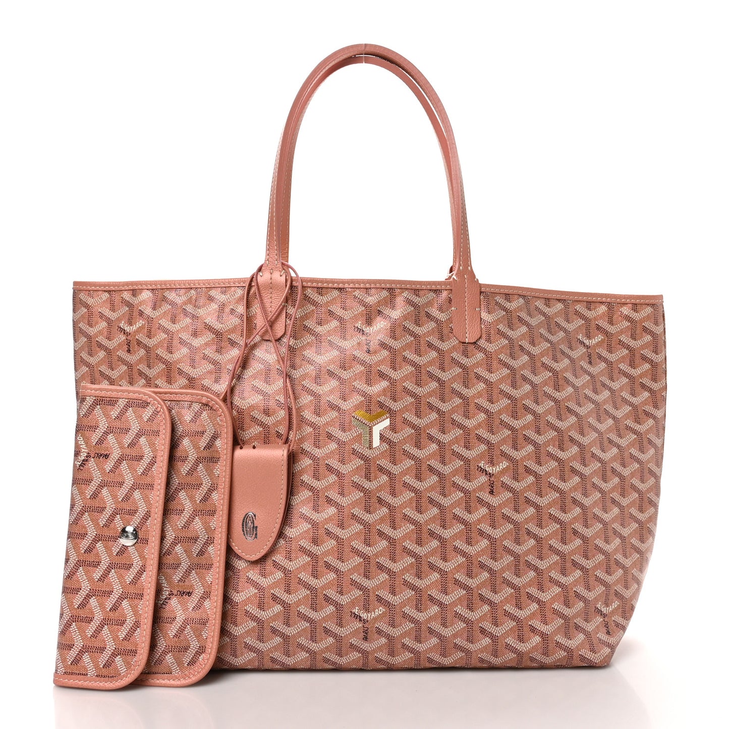 Iridescent Goyardine Saint Louis PM Pearly Coral
