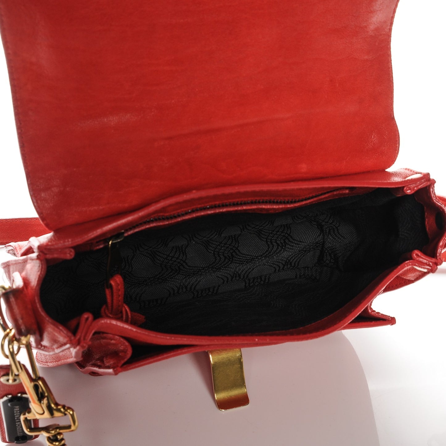 Lambskin PS1 Mini Pouch Messenger Fire Red