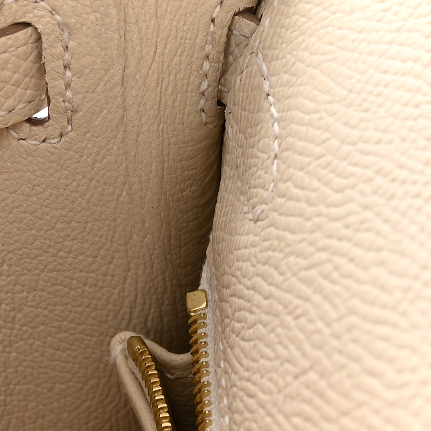 Hermes Epsom Kelly Sellier 25 Craie 7 of 11