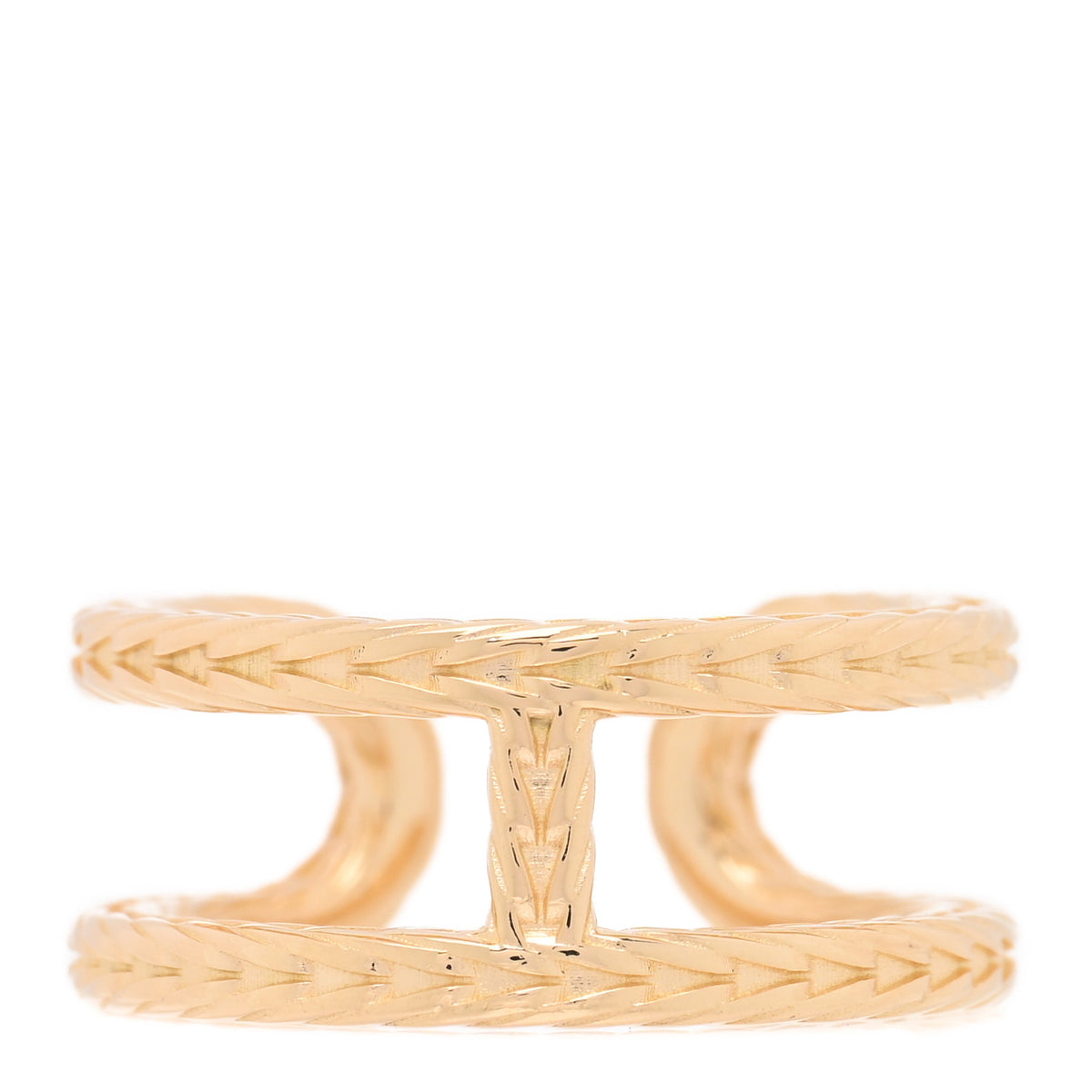 18K Yellow Gold PM Chain d'Ancre Danae Ring 57 8