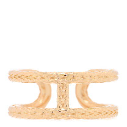 Hermes 18K Yellow Gold PM Chain d'Ancre Danae Ring 57 8 1 of 5