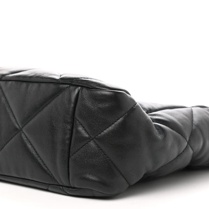 Chanel Lambskin Quilted Chanel 19 Shopping Bag Black 10 of 10