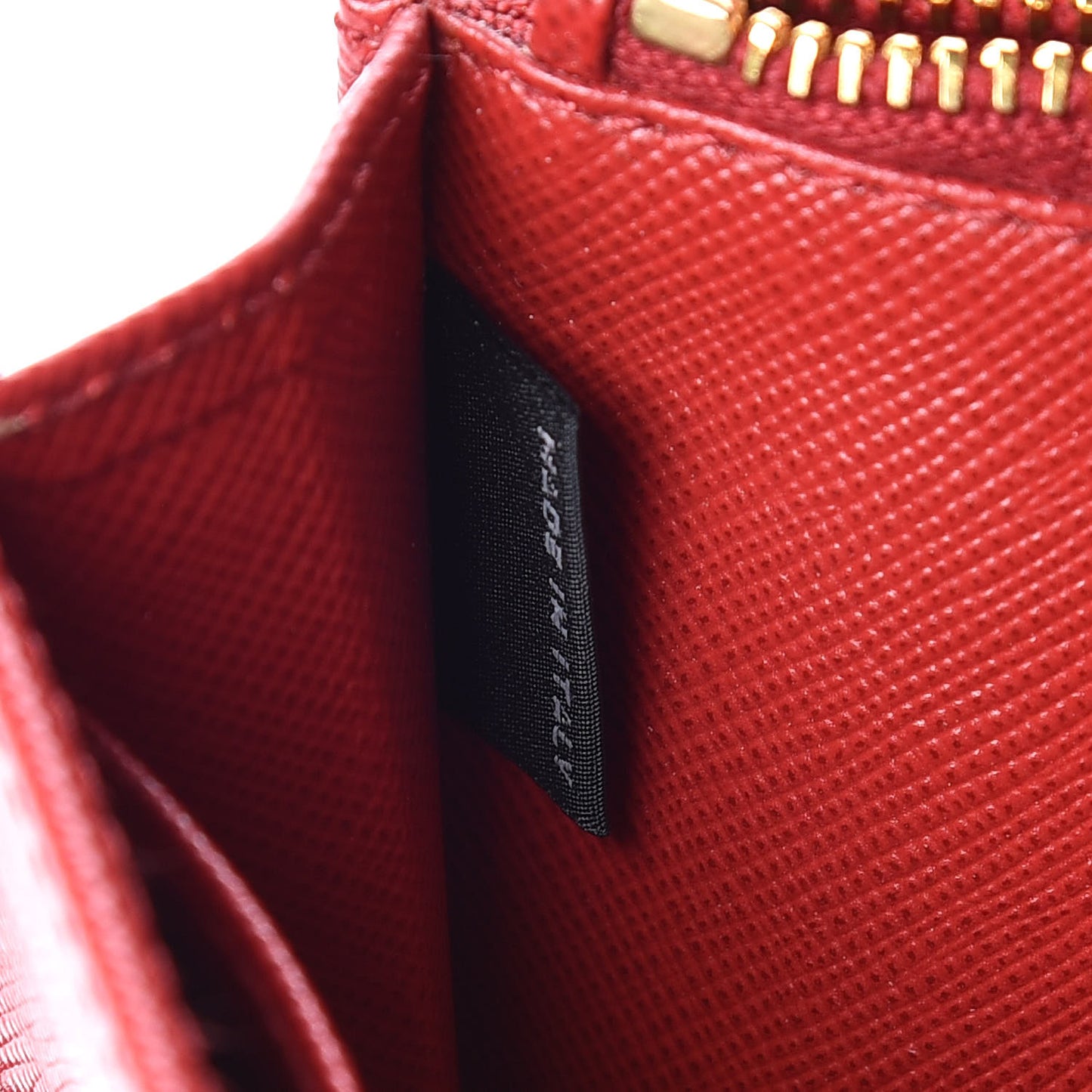 Saffiano Metal Flap Wallet With Strap Fuoco