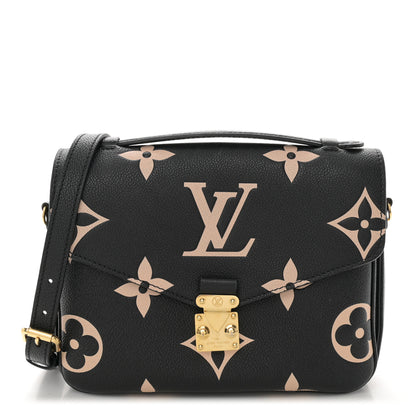 Louis Vuitton Empreinte Monogram Giant Pochette Metis Black Beige 1 of 11