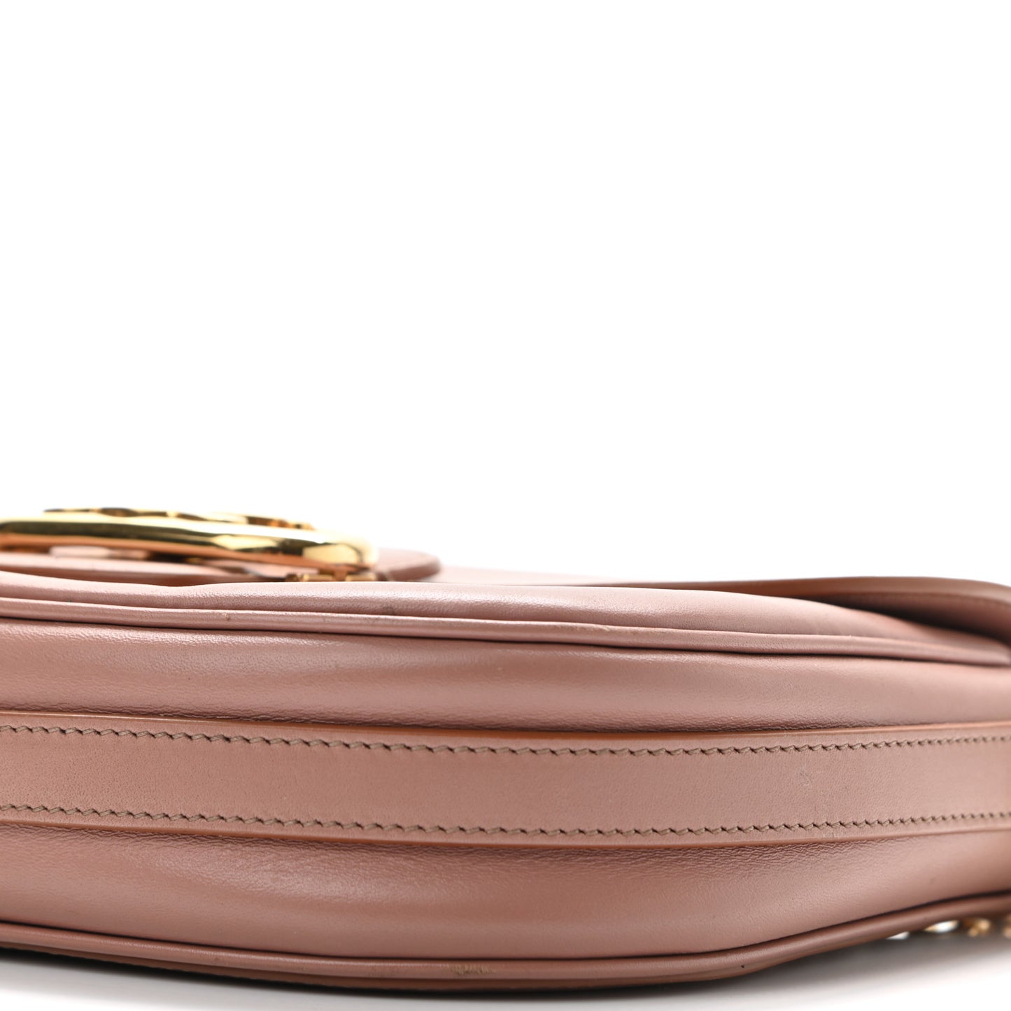 Shiny Calfskin Medium Chain Maillon Triomphe Antique Rose