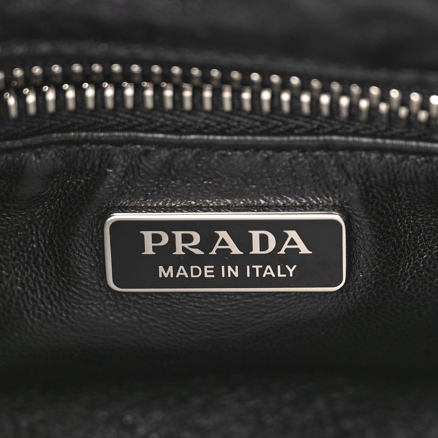 Nappa Soft Padded Re-Edition 2002 Moon Bag Black