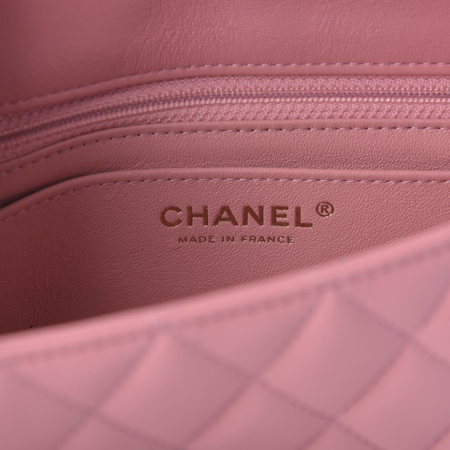 Chanel Lambskin Quilted Mini Rectangular Flap Pink 8 of 11