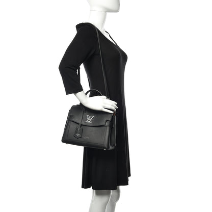 Louis Vuitton Calfskin Lockme Ever BB Black 2 of 10