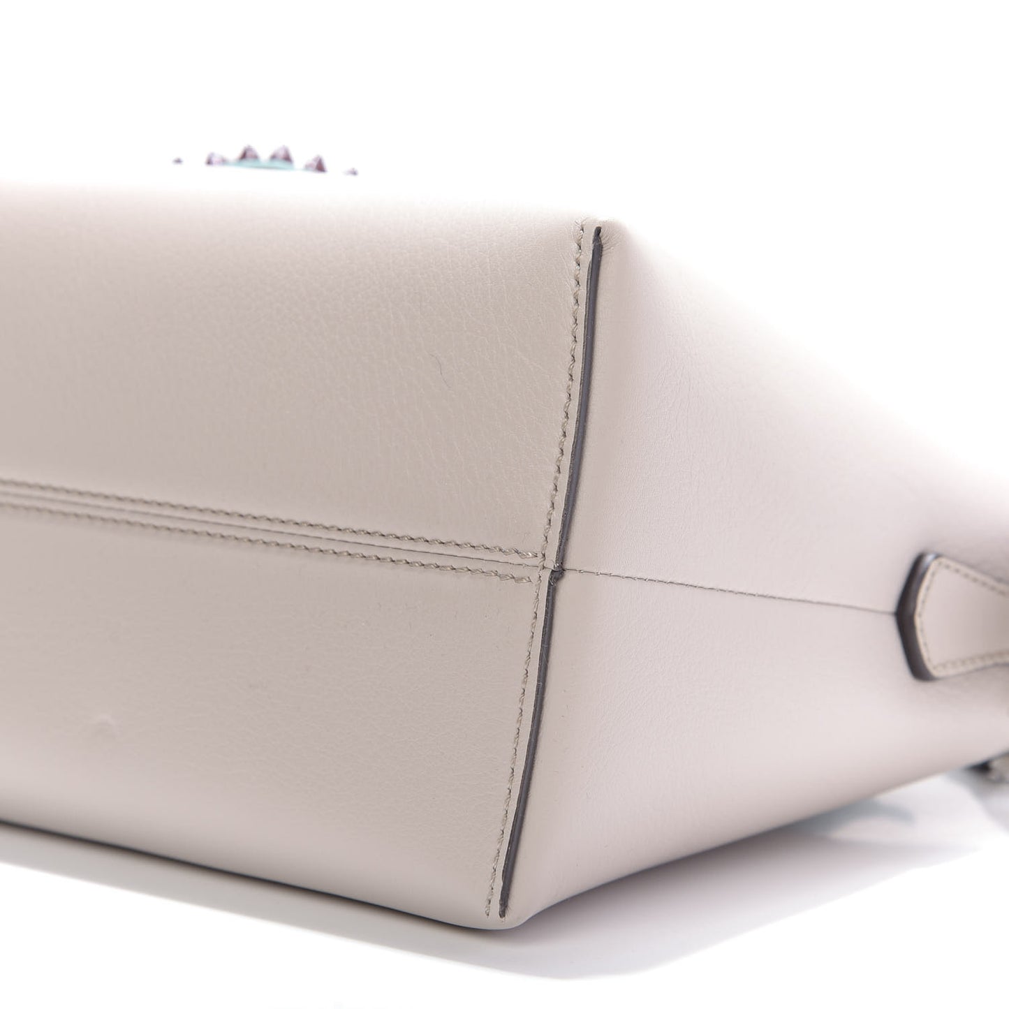 Vitello Dolce Flowerland Studded Medium By The Way Boston Bag Grigio Polvere White Ice Multicolor