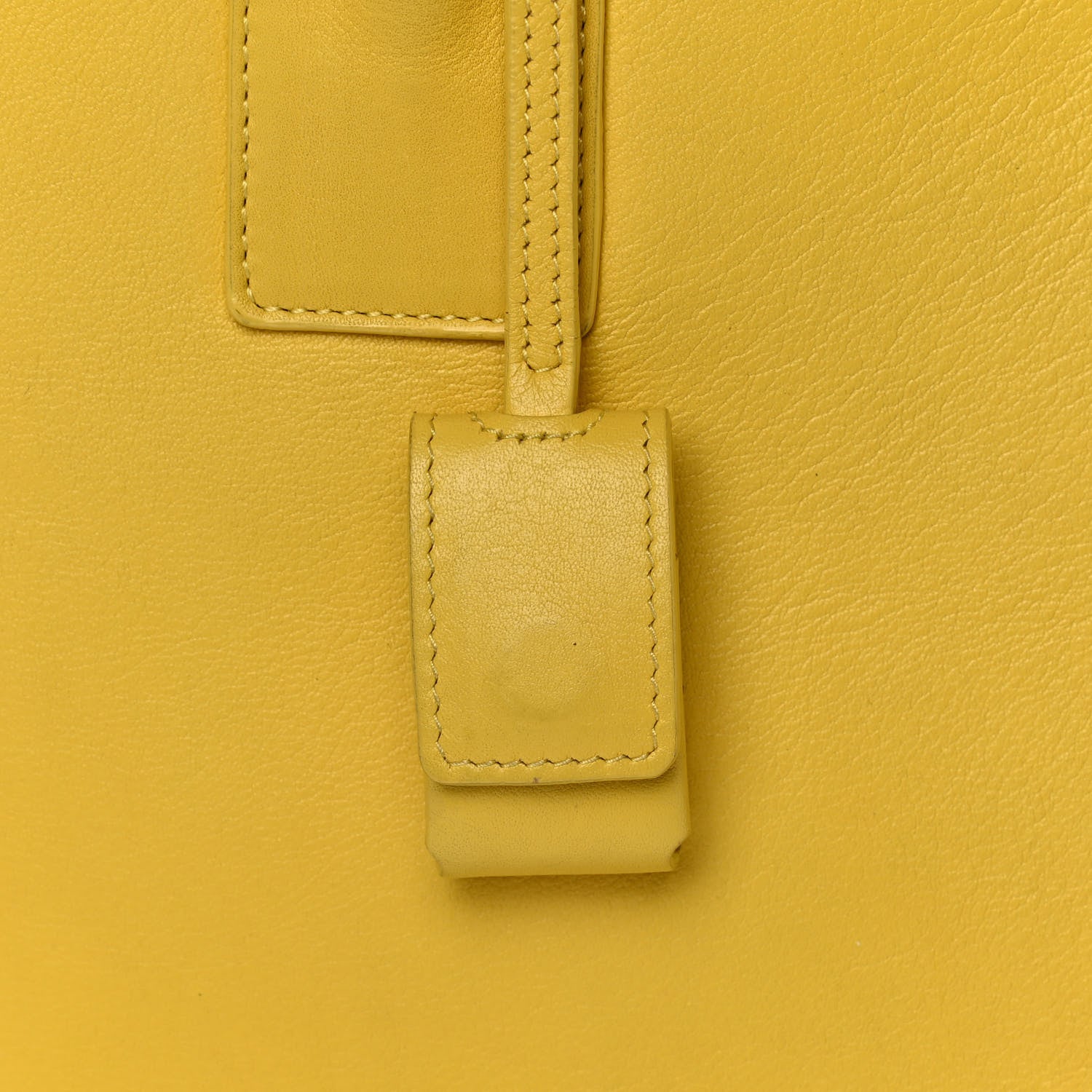 Saint Laurent Calfskin Small Sac De Jour Bag Yellow 19 of 19