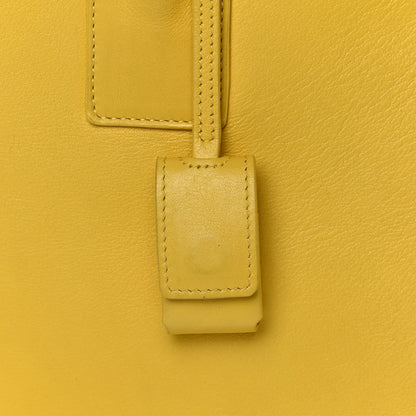 Saint Laurent Calfskin Small Sac De Jour Bag Yellow 19 of 19
