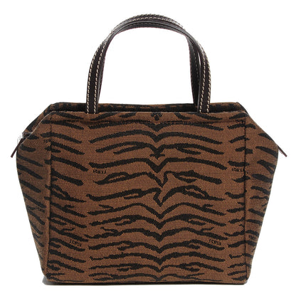 Fendi Canvas Tigre Cosmetic Bag Tobacco Moro 1 of 7