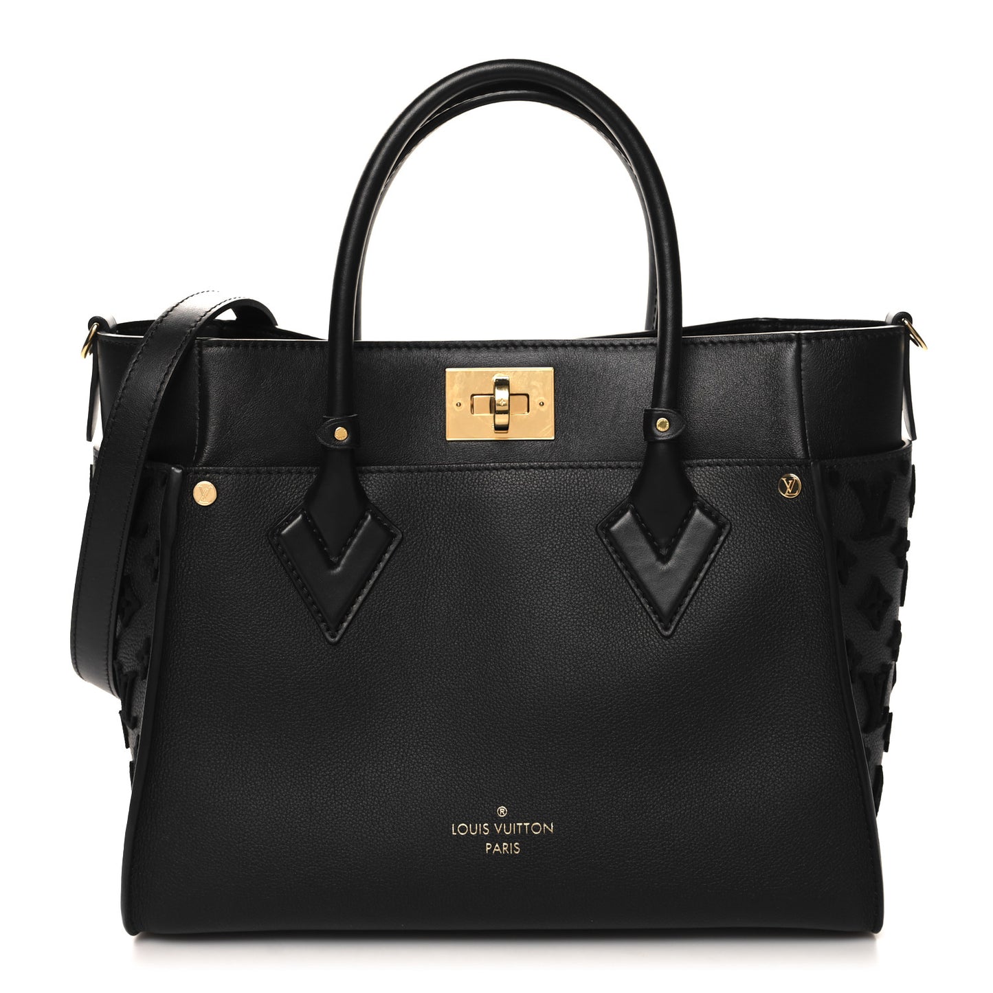 Calfskin Monogram Tufting On My Side Black