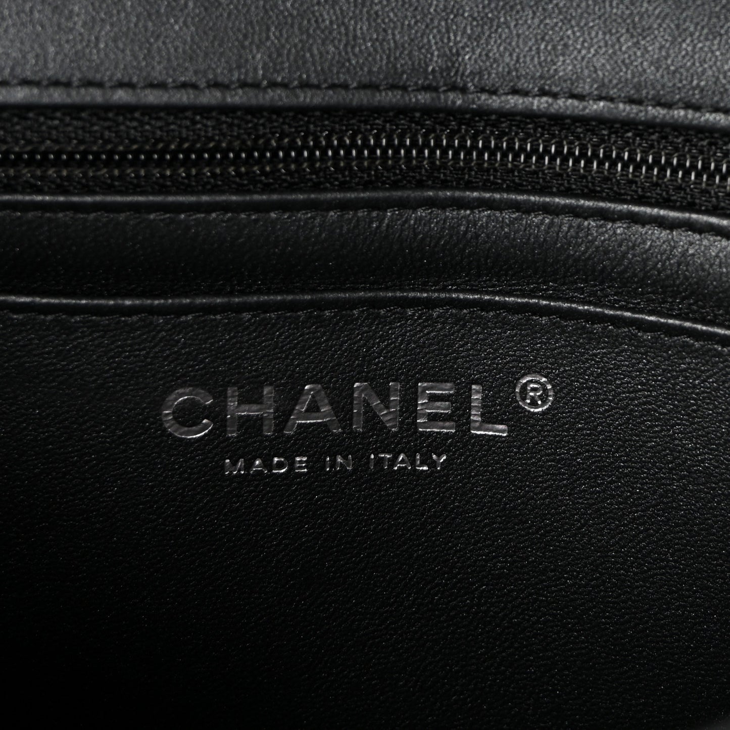 Lambskin Quilted Mini Rectangular Flap So Black