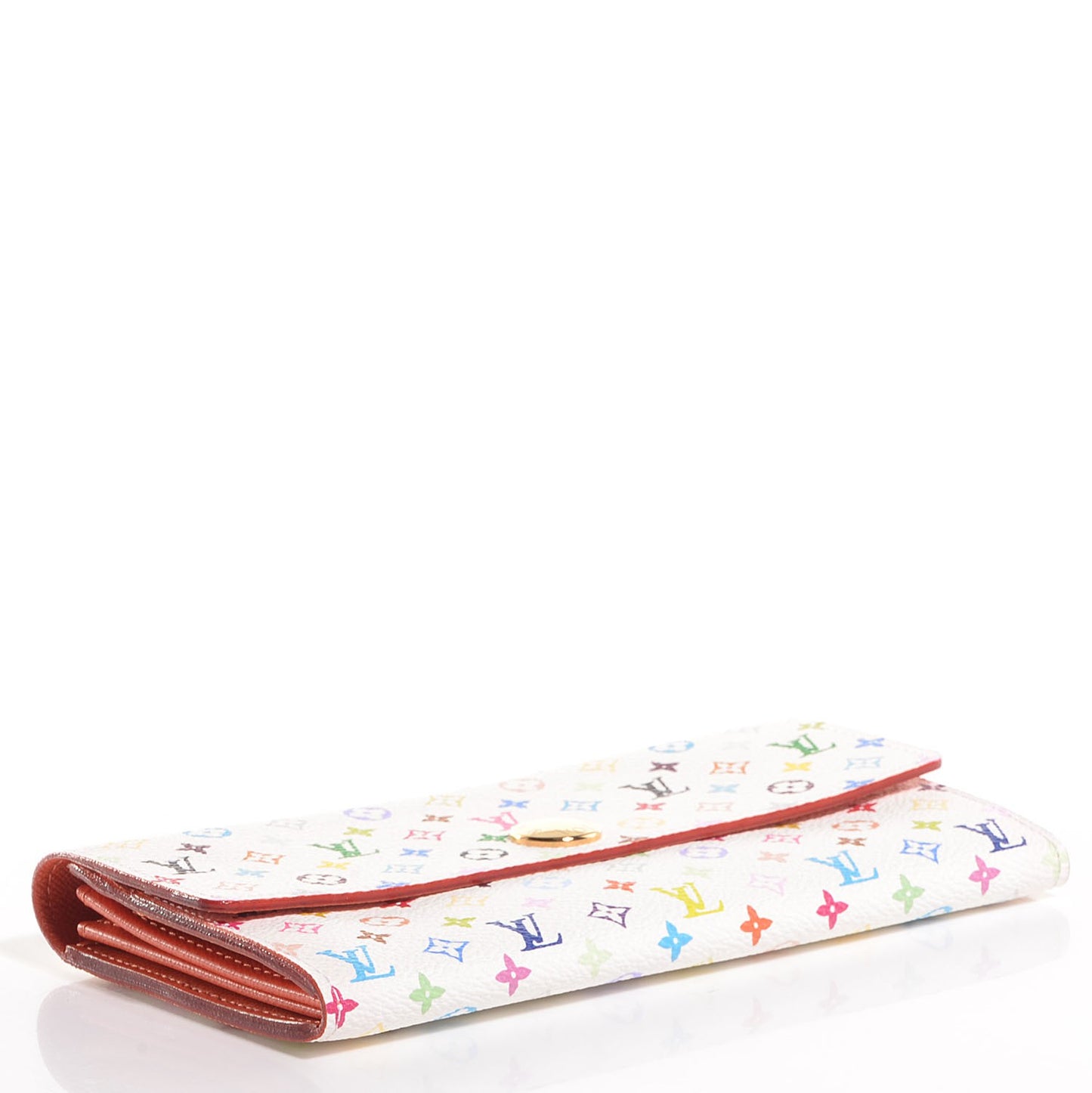 Monogram Multicolor Sarah Wallet White Orange