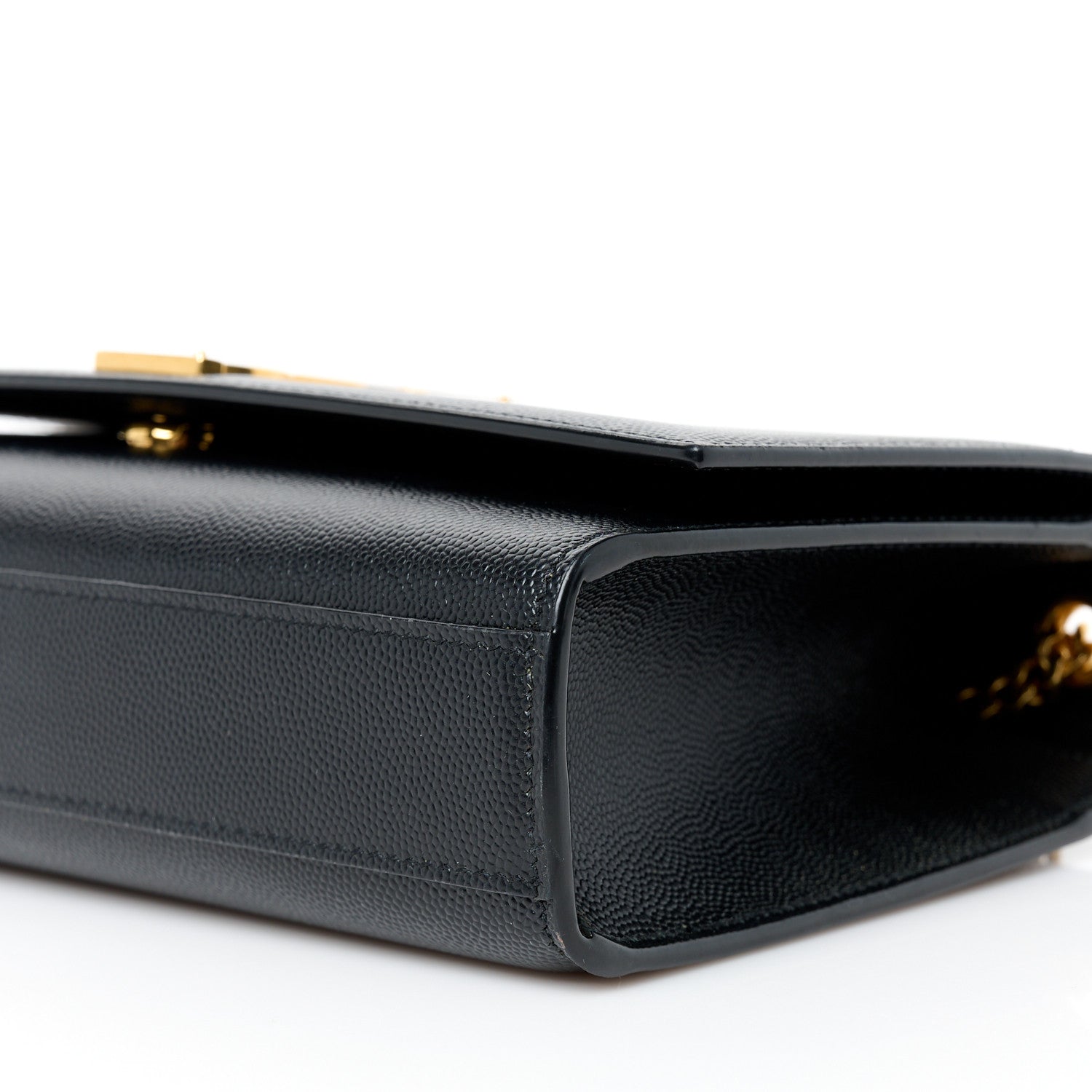 Saint Laurent Grain De Poudre Medium Classic Monogram Kate Satchel Black 10 of 10