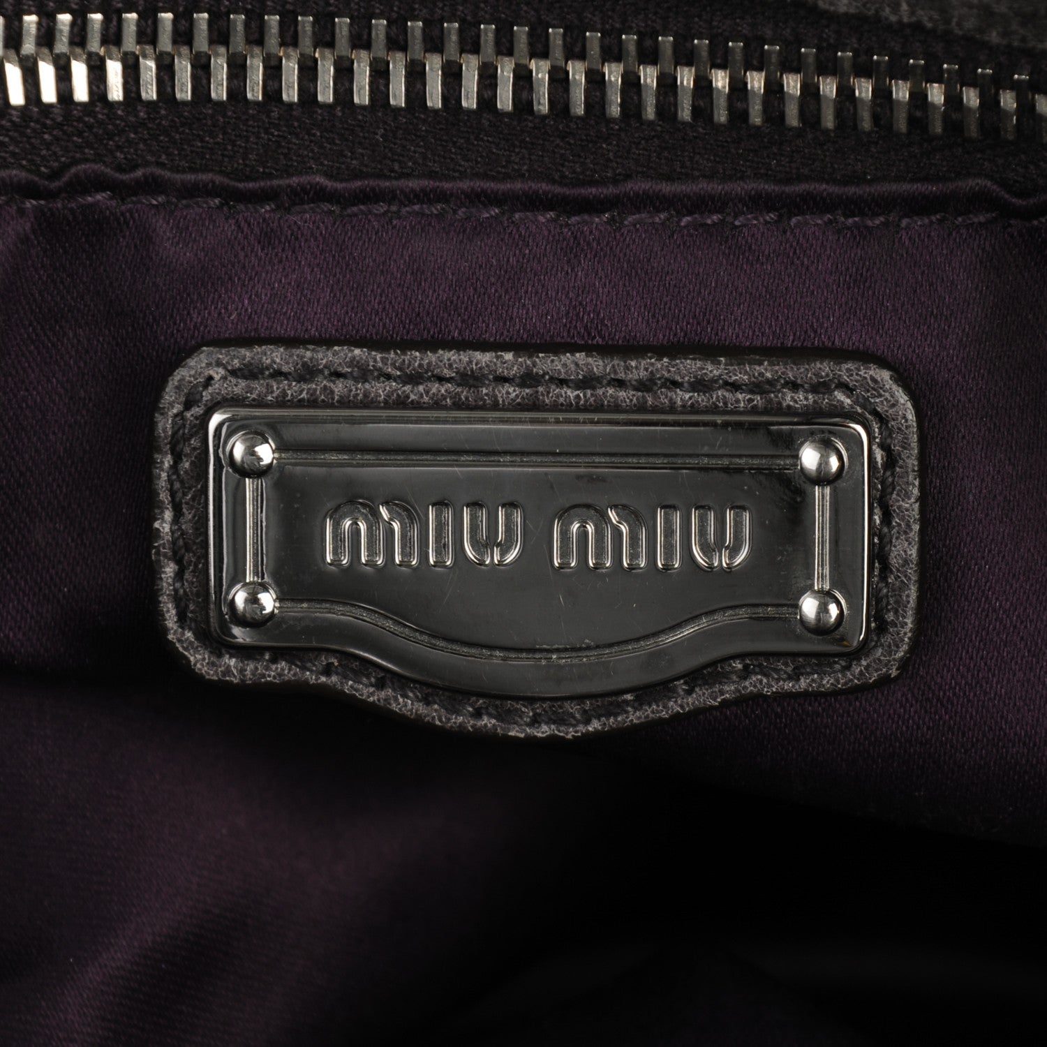 Miu Miu Vitello Lux Medium Bow Bag Fumo 5 of 8