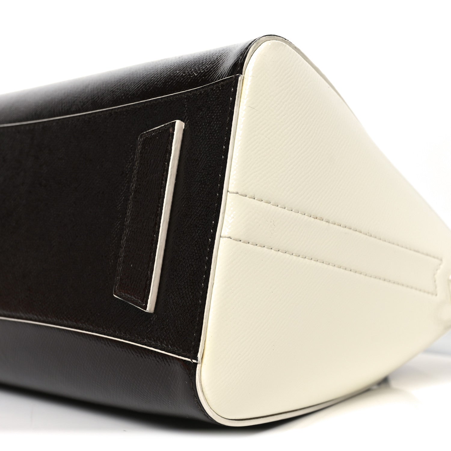 Givenchy Textured Patent Calfskin Small Tri-Color Antigona Black White Brown 10 of 10