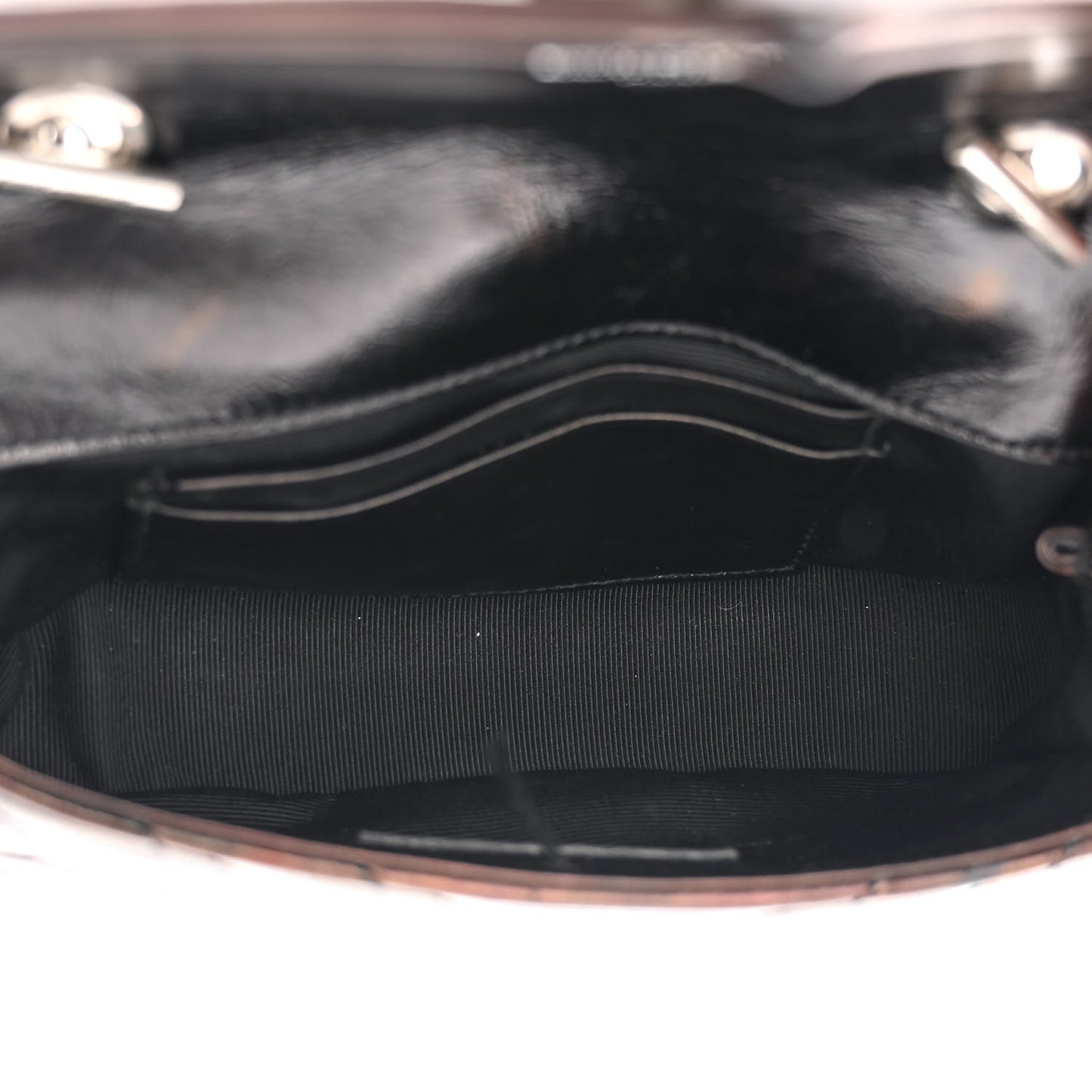 Calfskin Matelassé Monogram Classic Baby Punk Chain Bag Black