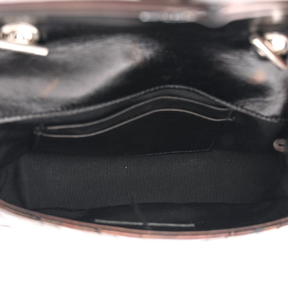 Saint Laurent Calfskin Matelassé Monogram Classic Baby Punk Chain Bag Black 5 of 14