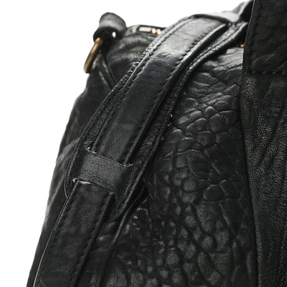 Alexander Wang Pebbled Lambskin Rocco Black Antique Brass Hardware 10 of 11