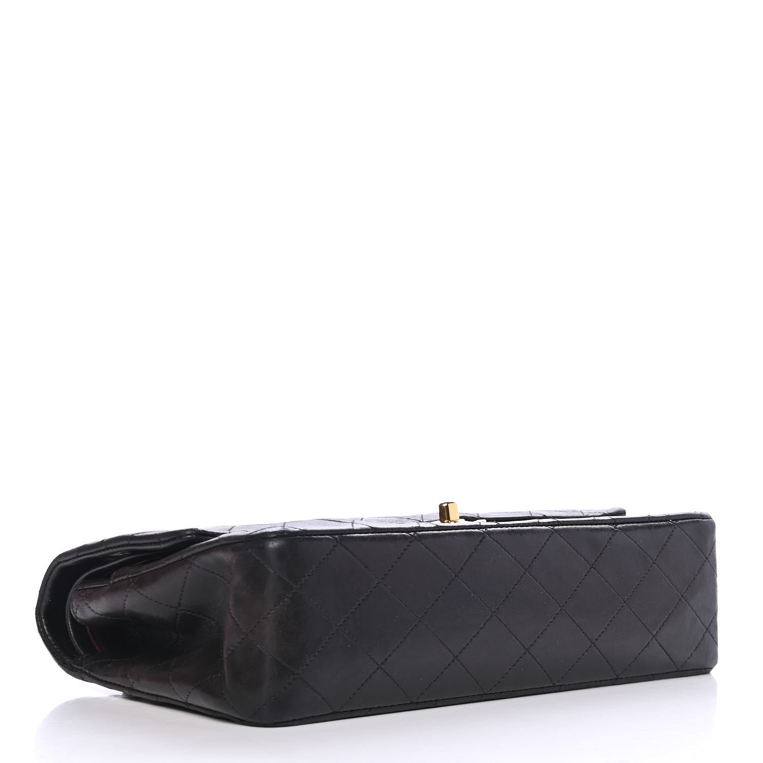 Chanel Lambskin Quilted Medium Double Flap Black 3 of 4